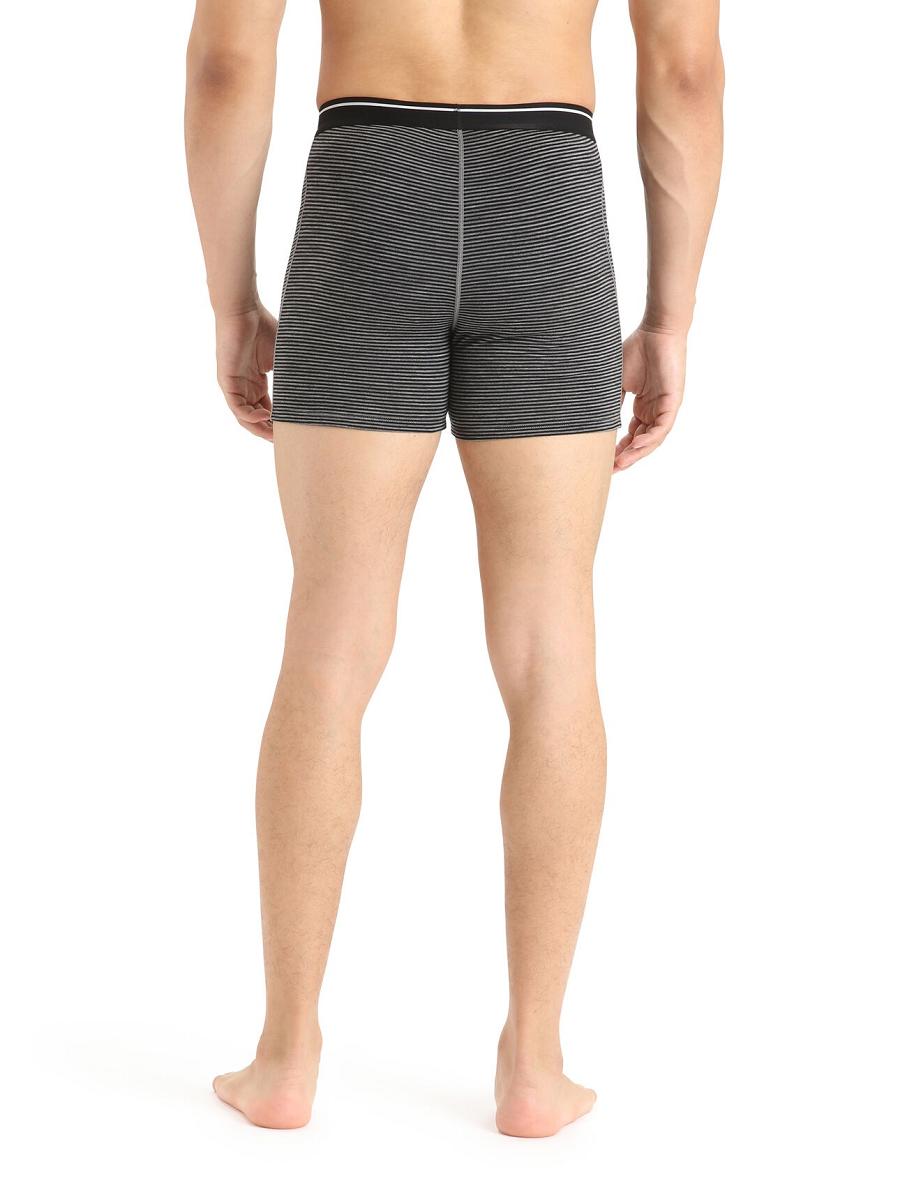 Gritstone Heather Icebreaker Merino Anatomica Boxers Men's Underwear | AU 1314WNBY